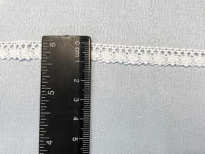 Dantela alba - 10 mm
